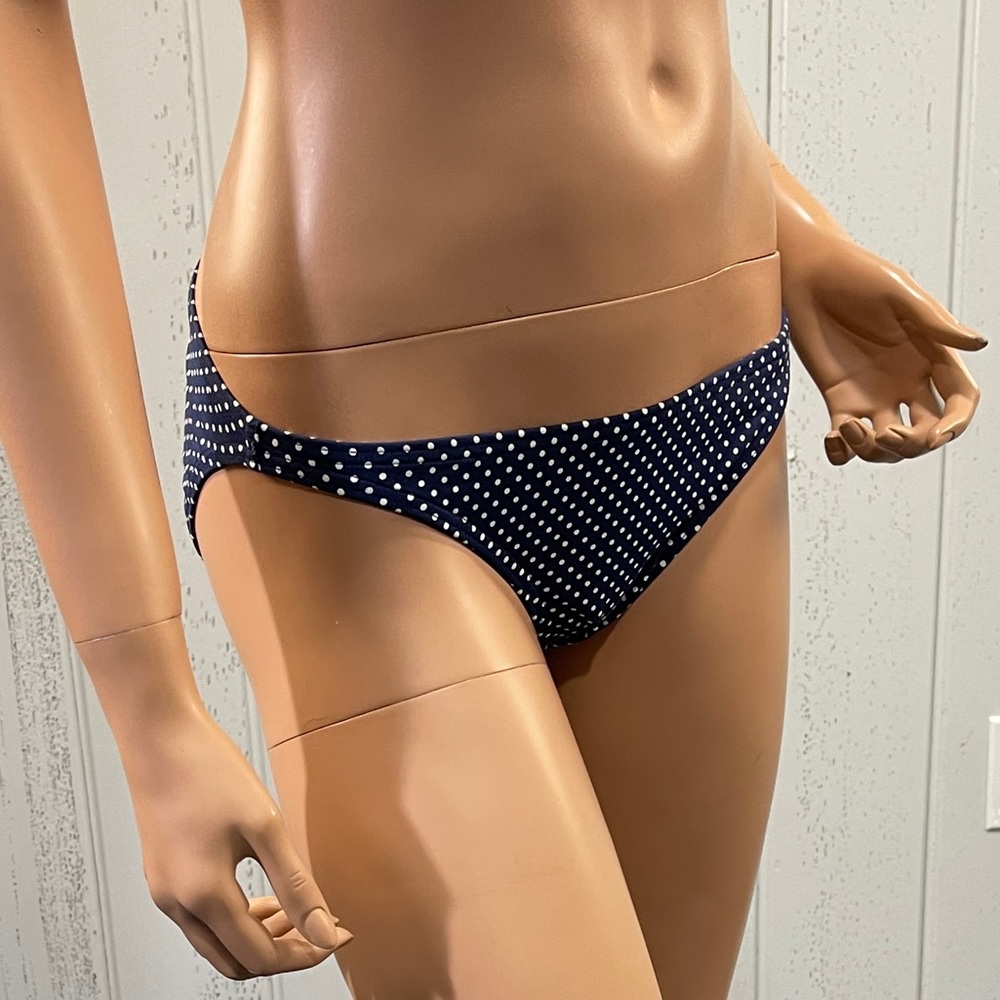 *Lands'End Women's  Canvas 1963 Polka Dot Bikini Bottom XS